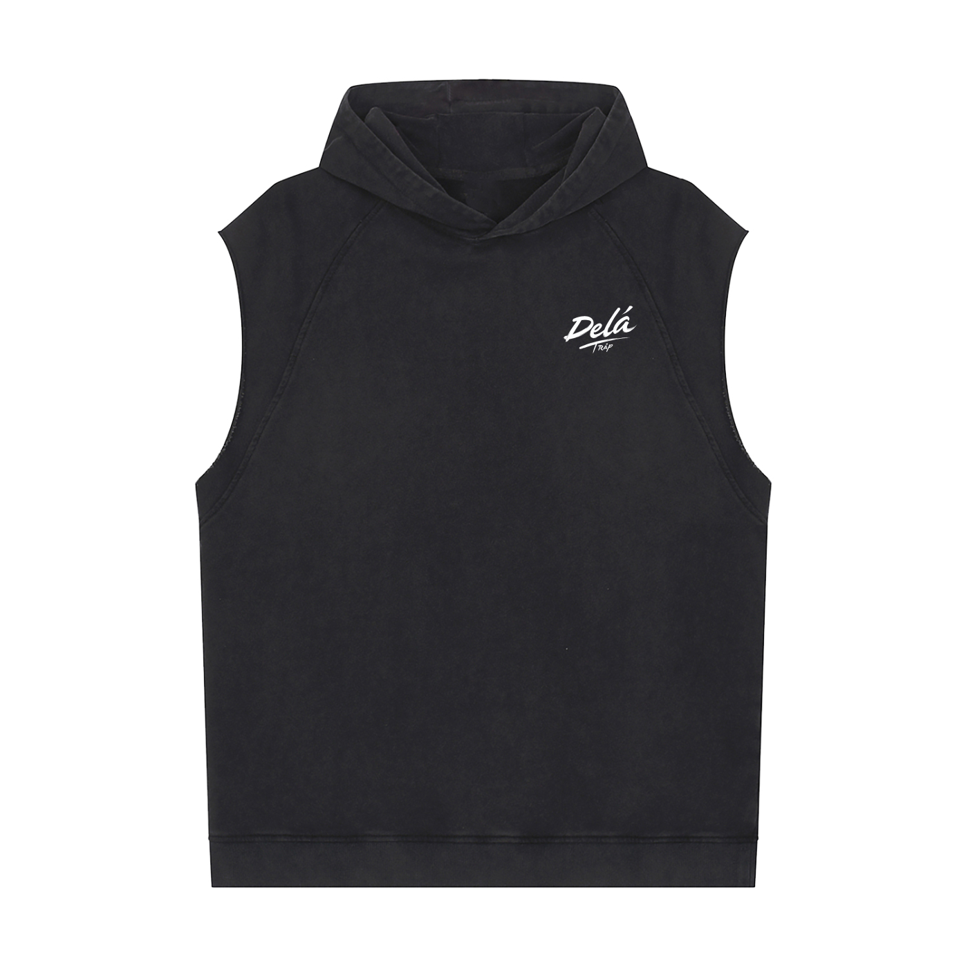Snow Washed Sleeveless Hoodie