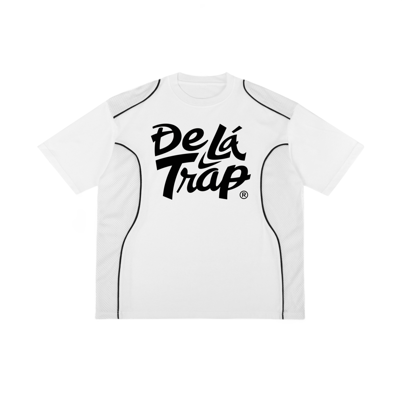 Contrast Piped Panel T-Shirt