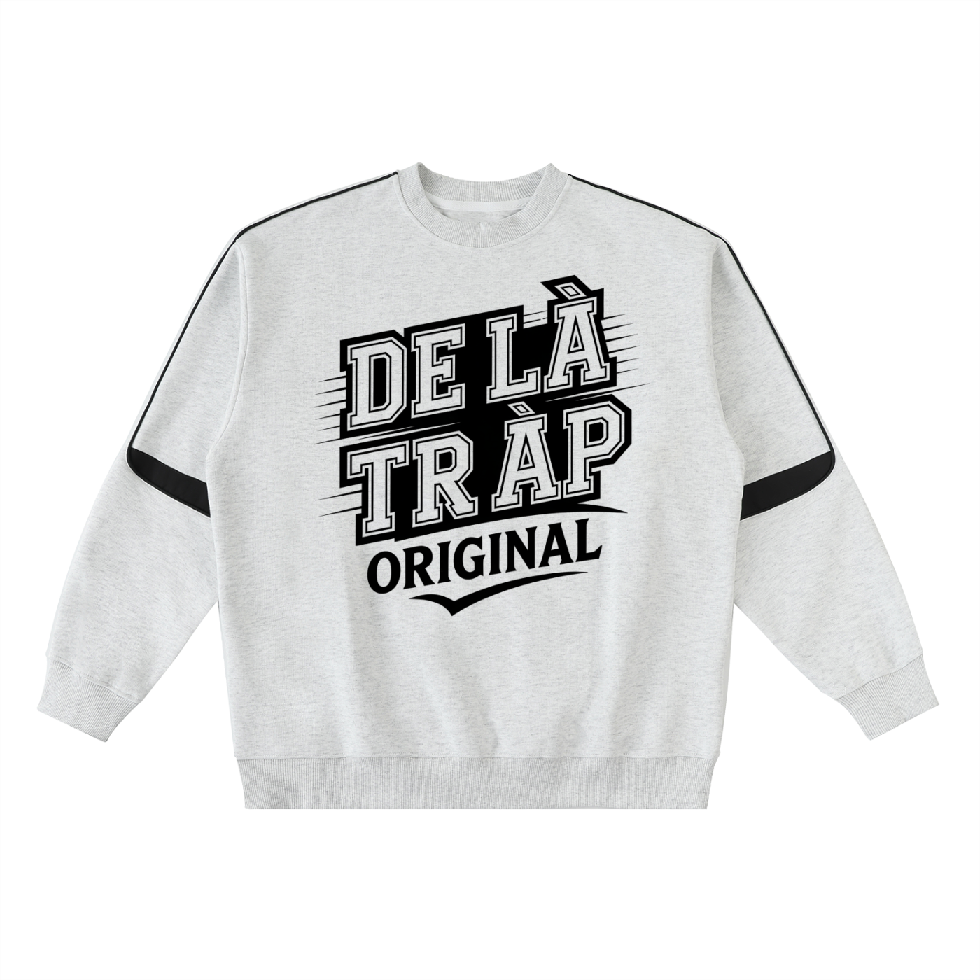 Oversized Crewneck Taped Sweatshirt